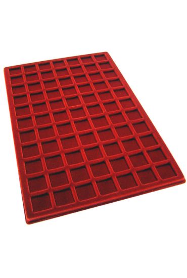 Flock Lined Coin Tray with 77 Spaces