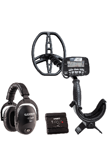 Garrett A Pro Metal Detector with Wireless MS3 Headphones and z-Lynk Transmitter