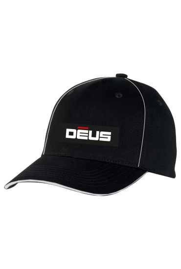 Black baseball cap with DEUS logo Black baseball cap with DEUS logo