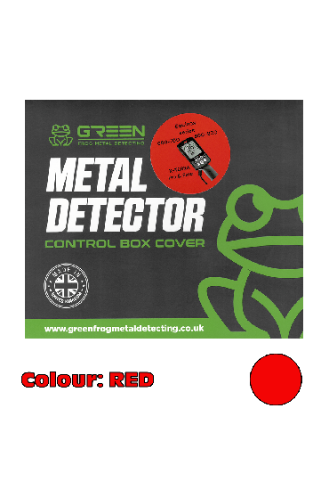 Green Frog Control Box Cover for Equinox & X-Terra - RED | Protective Cover for Metal Detector Control Box