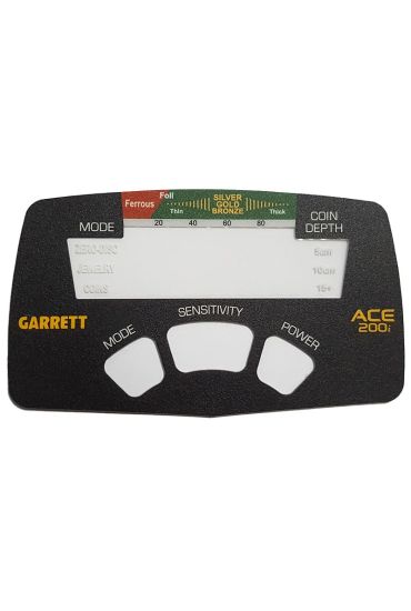 Front panel decal/sticker for Garrett Ace200i