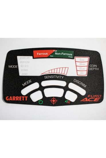 Front panel decal/sticker for Garrett Euro Ace