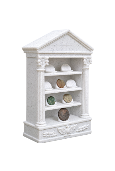 Roman Temple Style Coin Display