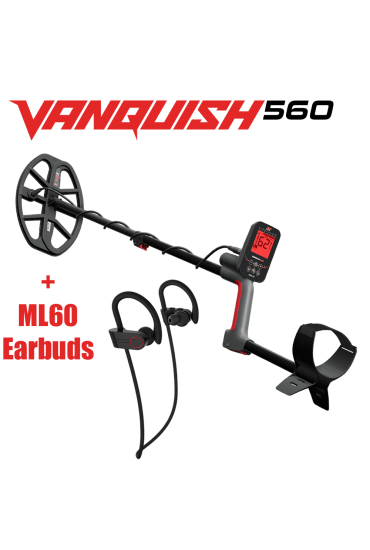 Minelab Vanquish 560 + ML60 Wireless Earbuds