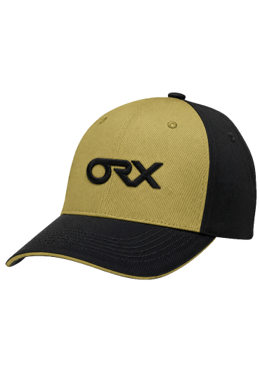Black and Yellow baseball cap with ORX logo