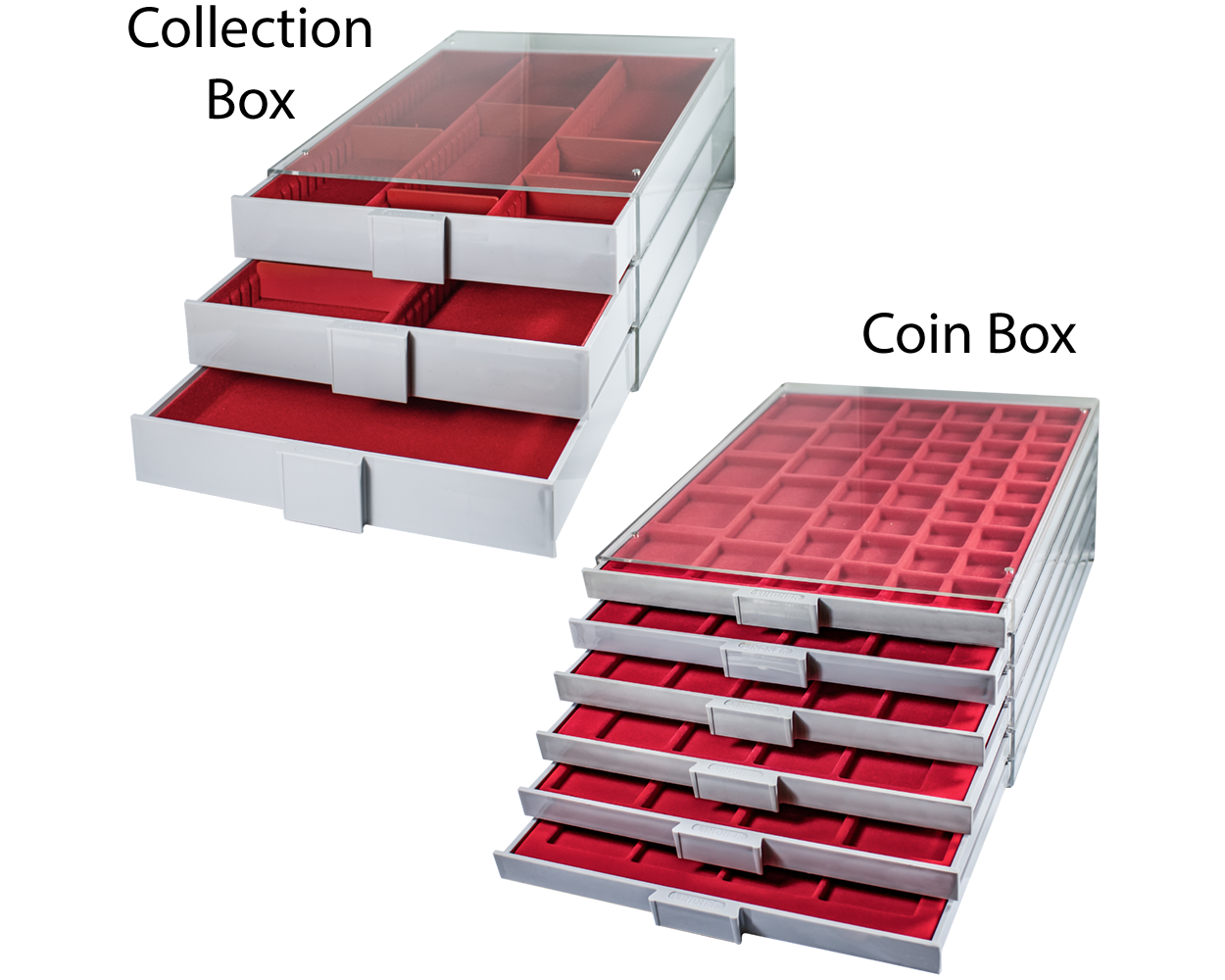 Lindner Collection Box and Coin Box - 20mm and 40mm Lindner Collection Box and Coin Box - 20mm and 40mm