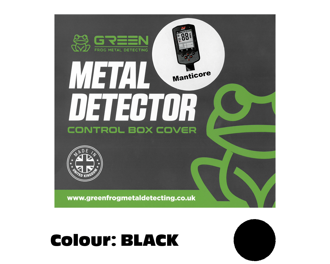 Green Frog Control Box Cover for Manticore - Black