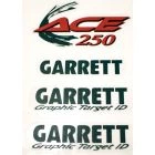 Label/sticker set for Garrett Ace250