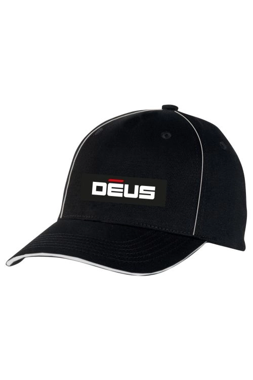 Black baseball cap with DEUS logo
