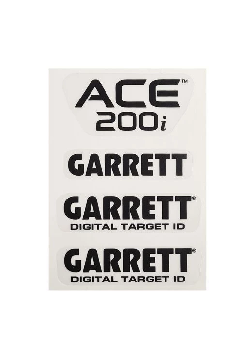 Label / sticker set for Garrett Ace 200i
