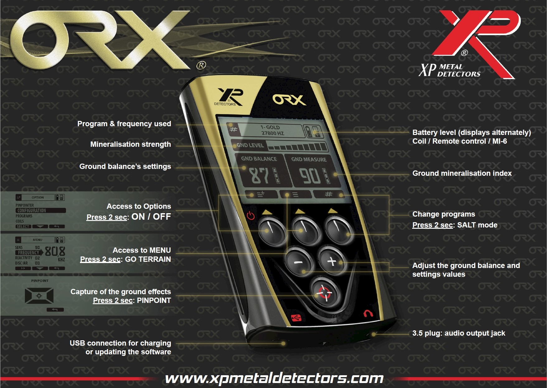 alkove Persuasion Oh XP ORX Metal Detector